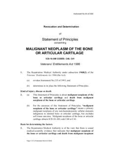 Cartilage / Biology / Malignancy / Bone / ICD-10 Chapter II: Neoplasms / Medicine / Anatomy / C40