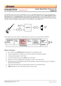 3703GTFX4  new Release 2013 Guitar Multi-Effect Firmware for SAM3703
