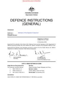 Defence Materiel Organisation / Irish Army / Military of Australia / Australian Defence Force / Department of Defence