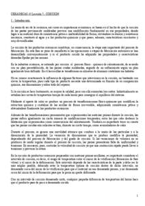 CERAMICAS /// Lección 7.- COCCION 1.- Introducción. La razón de ser de la cerámica, así como su importancia económica, se basan en el hecho de que la cocción