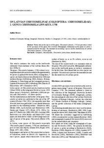 DOI: [removed]v10043[removed]y  Acta Zoologica Lituanica, 2010, Volumen 20, Numerus 1