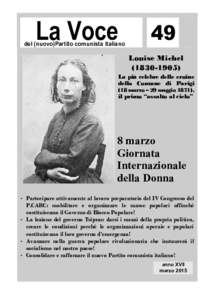 La Voce  del (nuovo)Partito comunista italiano 49 Louise Michel