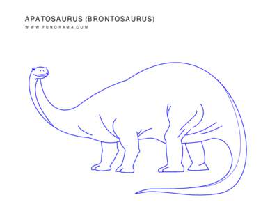 APATOSAURUS (BRONTOSAURUS) WWW.FUNORAMA.COM 