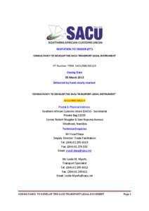 International relations / Southern Africa / Foreign relations of South Africa / Southern African Customs Union / Common Market for Eastern and Southern Africa / Regional Economic Communities / Customs union / Sacu / International trade / Africa / African Union