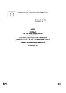 COMMISSION OF THE EUROPEAN COMMUNITIES  Brussels, [removed]SEC[removed]ANNEX