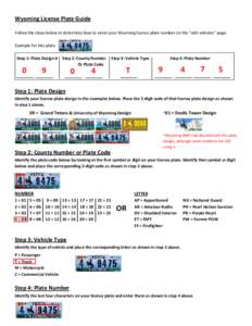 Microsoft Word - Wyoming License Plate Guide