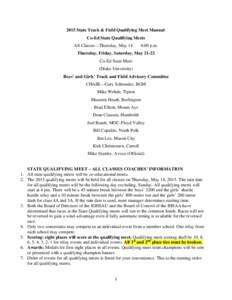 Iowa High School Athletic Association / Track and field / Sprint medley relay / Hurdling / Athletics / Sports / Relay race