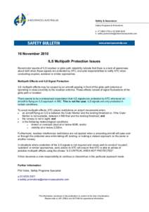 16 November[removed]ILS Multipath Protection Issues