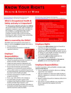 Risk / Industrial hygiene / Safety engineering / Environmental law / Health sciences / Workplace Hazardous Materials Information System / Canadian Centre for Occupational Health and Safety / Material safety data sheet / WorkCover Authority of New South Wales / Health / Safety / Occupational safety and health