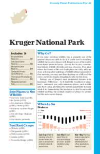 Geography of Africa / Protected areas of South Africa / Limpopo River / James Stevenson-Hamilton / Great Limpopo Transfrontier Park / Blyde River / Skukuza / Sabi Sand Private Game Reserve / Mpumalanga / Geography of South Africa / South Africa / Kruger National Park