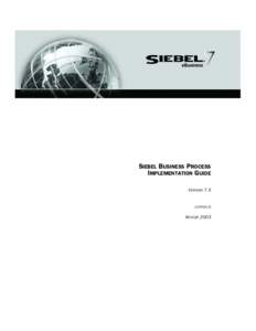Siebel Business Process Implementation Guide