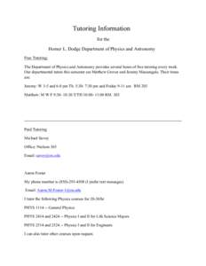 Microsoft Word - Tutoring Information.docx