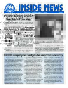 Inside News Union County Public Schools Employee Newsletter May[removed]Patricia Murphy chosen