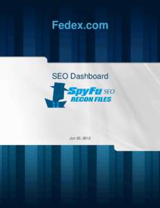 Fedex.com  SEO Dashboard Jun 20, 2012