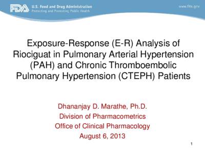 Exposure-Response (E-R) Analysis of Riociguat in Pulmonary Arterial Hypertension (PAH) and Chronic Thromboembolic Pulmonary Hypertension (CTEPH) Patients