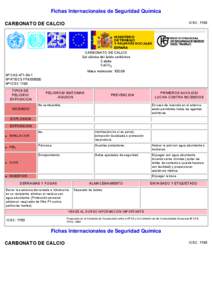 Nº CAS[removed]International Chemical Safety Cards (WHO/IPCS/ILO)