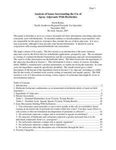 Biotechnology / Soil contamination / Toxicology / Glyphosate / Surfactant / Roundup / Ethoxylation / Defoamer / Crop oil / Chemistry / Herbicides / Colloidal chemistry