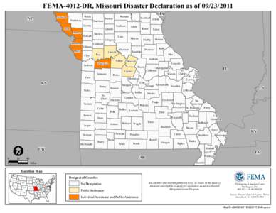 FEMA-4012-DR, Missouri Disaster Declaration as of[removed]NE Atchison  Nodaway