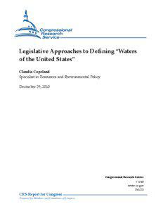 Legislative Approaches to Defining 