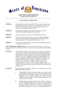 2010 BJ 16 EO - Small Purchase Procedures