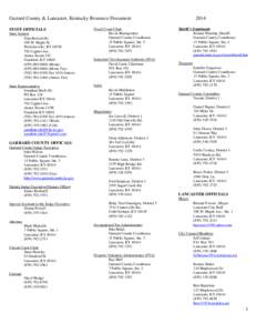 Kentucky General Assembly / Geography of the United States / Garrard County /  Kentucky / Lancaster /  Pennsylvania / Kentucky House of Representatives / Kentucky Senate / Kentucky / Garrard County High School / Paint Lick /  Kentucky