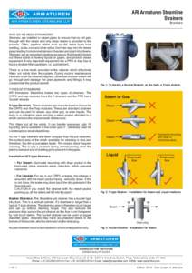 ARI Armaturen Steamline Strainers ARMATUREN ARI ARMATUREN STEAMLINE LLP
