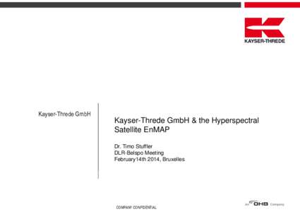 Earth / EnMAP / Remote sensing / Infrared spectroscopy / Hyperspectral imaging / Science / Spaceflight / TET-1 / Kayser-Threde
