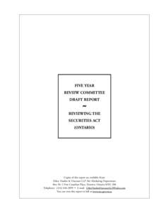 Provinces and territories of Canada / Canada / Securities Commission / International Organization of Securities Commissions / Capital market / Purdy Crawford / Securities regulation in the United States / Canadian securities regulation / U.S. Securities and Exchange Commission / Financial regulation / Financial markets / Government