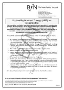 All correspondence to: The Breastfeeding Network PO Box 11126, Paisley PA2 8YB Admin Tel: e-mail:  www.breastfeedingnetwork.org.uk