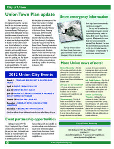 City of Union  Union Town Plan update