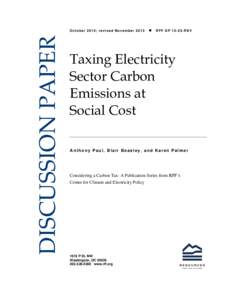 Taxing Electricity Sector Carbon Emissions at Social Cost