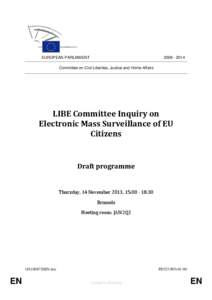 EUROPEAN PARLIAMENT[removed]Committee on Civil Liberties, Justice and Home Affairs