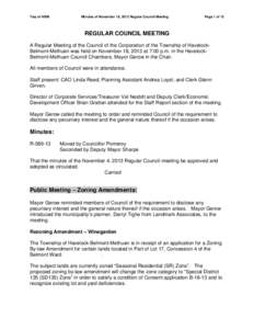 Microsoft Word - REGULAR COUNCIL MEETING November 18, 2013