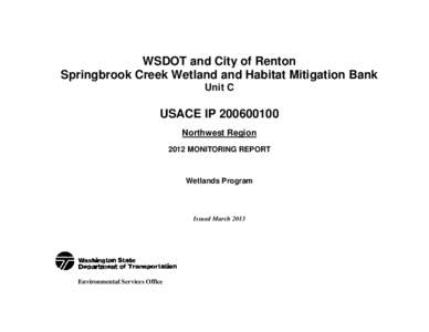 Springbrook Creek Wetland and Habitat Mitigation Bank Unit C