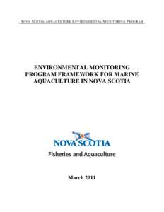 Water pollution / Environmental data / Environmental monitoring / Aquaculture / Water quality / Sediment Profile Imagery / Environment / Earth / Environmental science