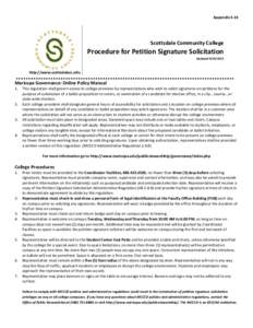 Appendix S-14  Scottsdale Community College Procedure for Petition Signature Solicitation Updated[removed]