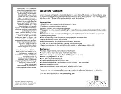 Microsoft Word - Electrical Technician August 2014.docx