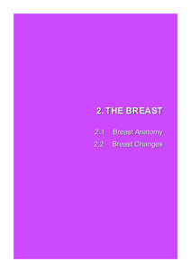 2. THE BREAST 2.1 Breast Anatomy  2.2