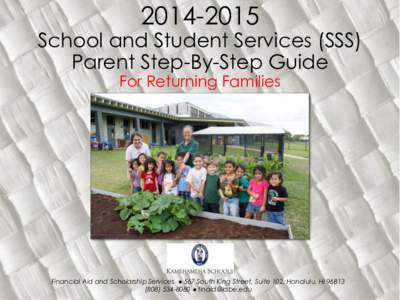 [removed]School and Student Services (SSS) Parent Step-By-Step Guide For Returning Families