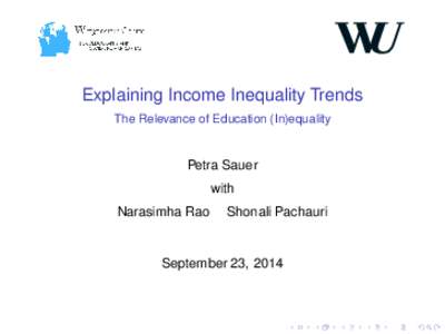 Explaining Income Inequality Trends The Relevance of Education (In)equality Im Zuge der Entscheidung, WU wurden auch die Logos dieser Su