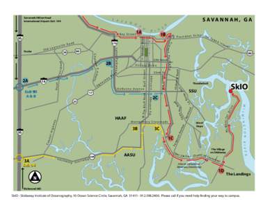 Skidaway Institute of Oceanography / Skidaway Island State Park / Interstate 95 / Georgia / Connecticut / Geography of Georgia / Marine biology / Oceanography