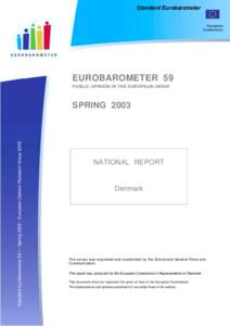 Standard Eurobarometer  European Commission  EUROBAROMETER 59