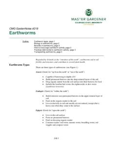 Colorado Master Gardener Training