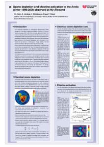 Universität Bremen Ozone depletion and chlorine activation in the Arctic winter[removed]observed at Ny-Ålesund