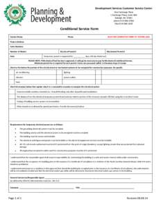 Development Services Customer Service Center One Exchange Plaza 1 Exchange Plaza, Suite 400 Raleigh, NC[removed]phone[removed]Efax[removed]