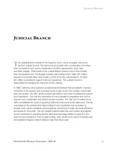 Judicial Branch  Judicial Branch T
