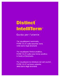 Distinct IntelliTerm ® Guida per l’utente  ™