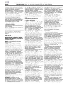 [removed]Federal Register / Vol. 67, No[removed]Thursday, July 25, [removed]Notices 2–3 years. Only the States, the District of Columbia and the US Territories are