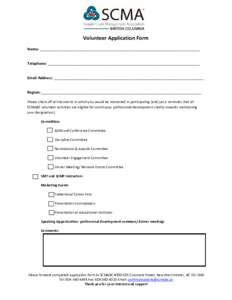 Microsoft Word - Volunteer Application Form