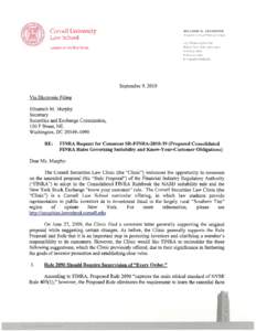 Comment Letter on File No. SR-FINRA[removed]